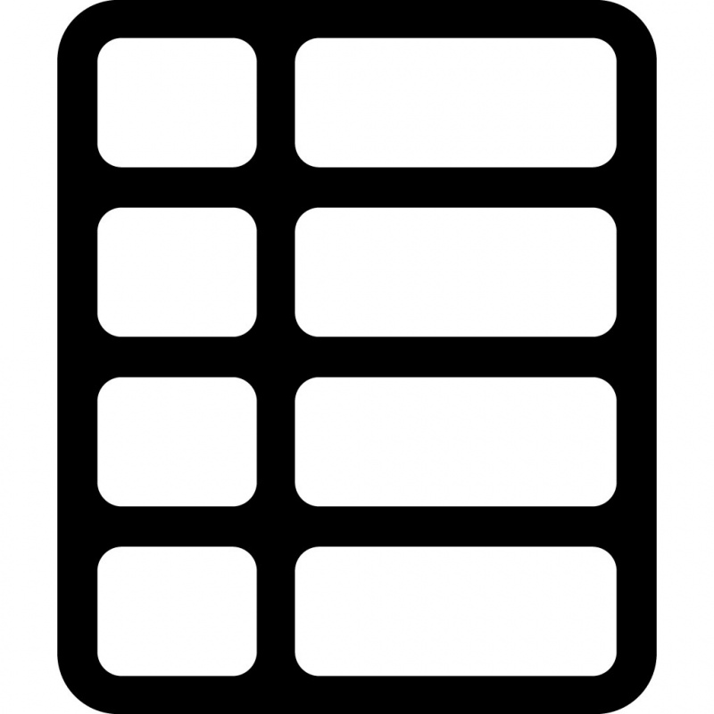 th list button sign icon flat black white geometry shapes layout sketch 