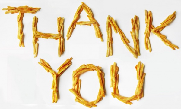 thank you french fries