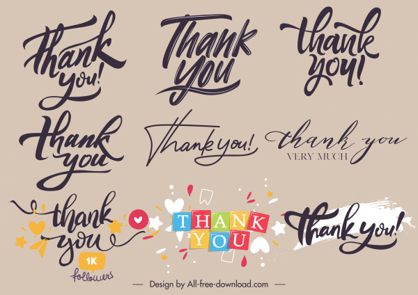 thankful sign templates calligraphic sketch