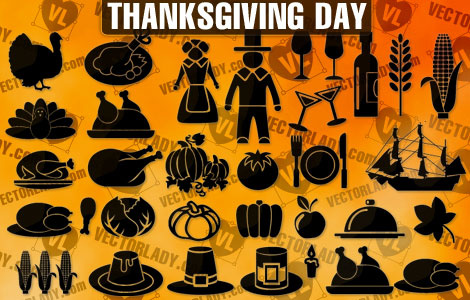 thanksgiving day icons