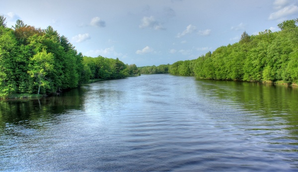 the chippewa river at brunet island state park wisconsin 