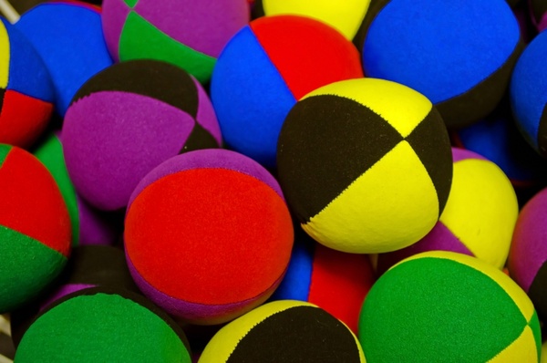 the colored balls