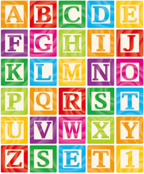 the creative letters designed 11 vector
