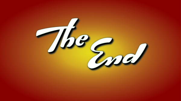 the end background vector 