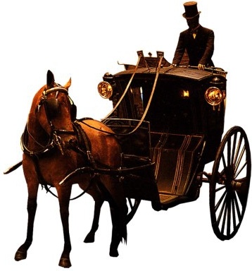 the european aristocracy gorgeous carriage and servant