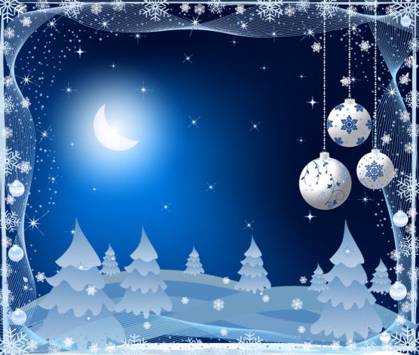 the exquisite christmas ball background 01 vector