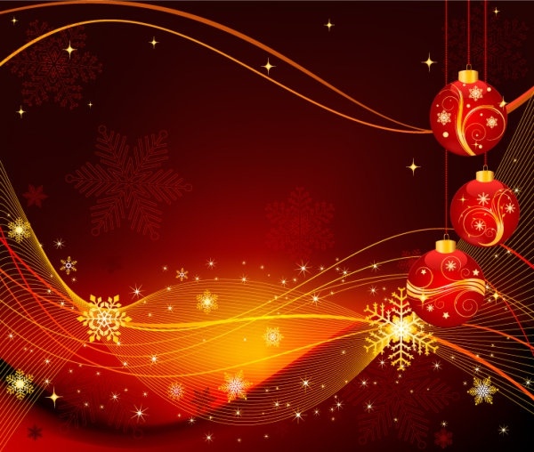 the exquisite christmas ball background 02 vector