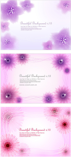 the flower background vector