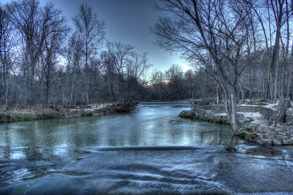 the flowing current river at montauk state park missouri