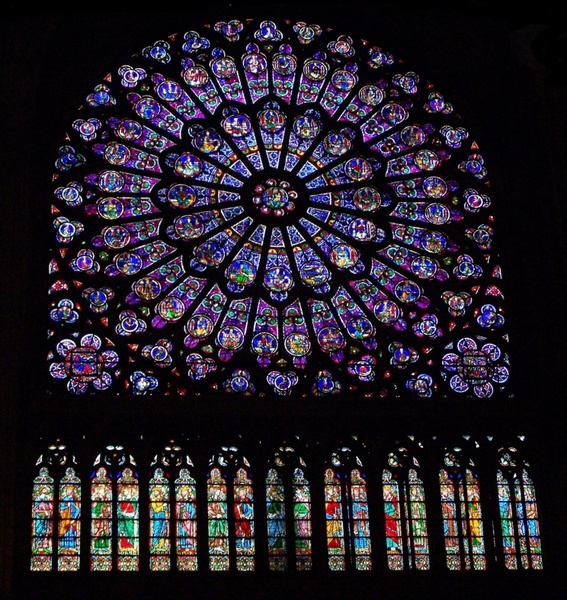 the full stained glass window