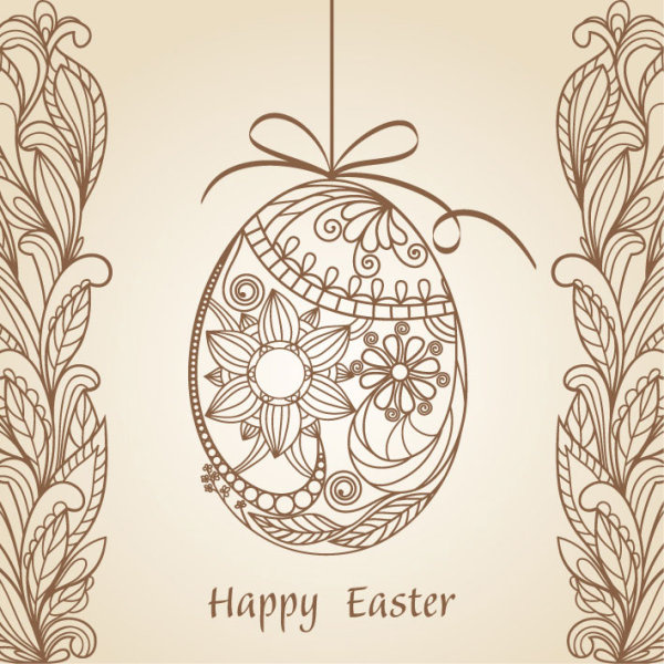 the line of draft of exquisite floral vector 