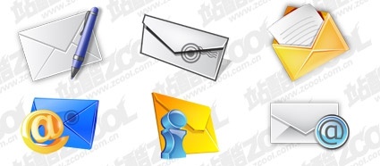 the mail theme cool icon psd layered