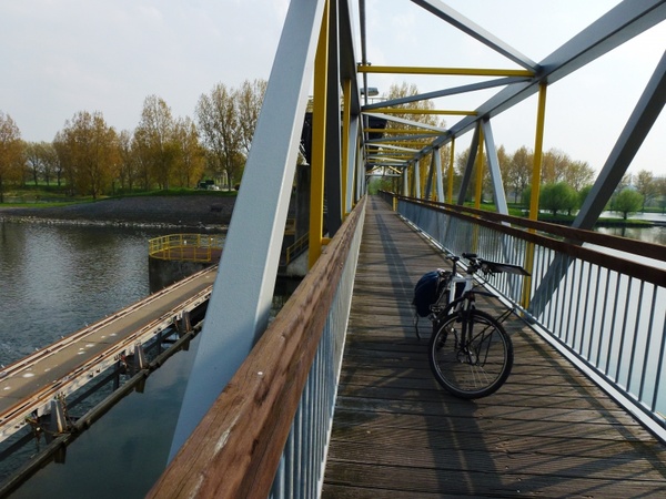 the netherlands bridge bicycle