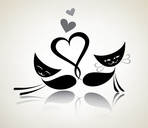 the offbeat cats vector design