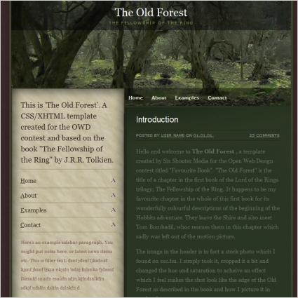 The Old Forest Template