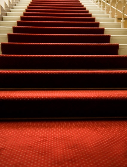 the red carpet of the staircase picture