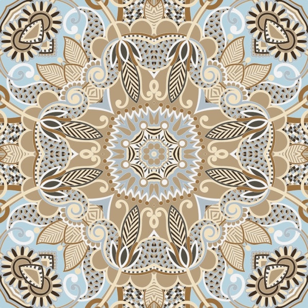 the retro classic pattern background 04 vector