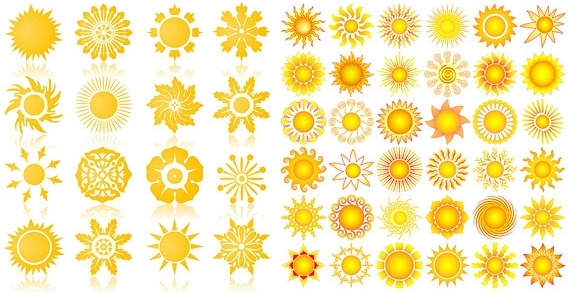 the sun vector graphics icon