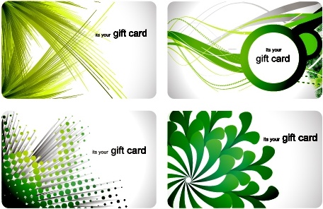 gift card templates modern floral dynamic abstract themes