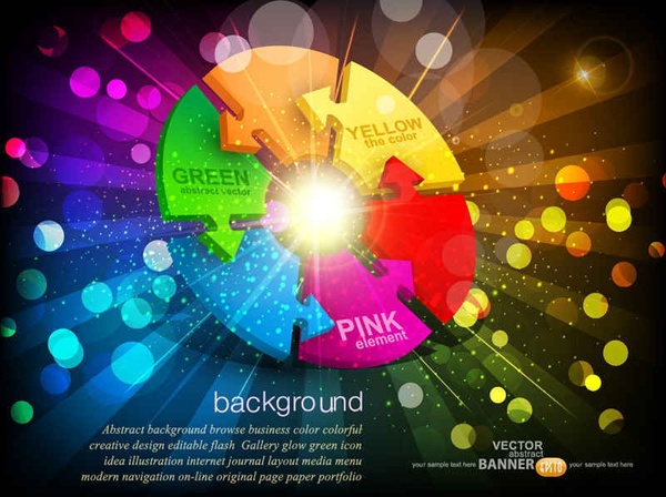 The trend of colorful  vector background