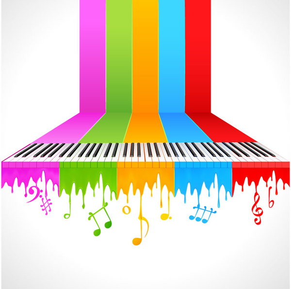 the trend of music theme vector background