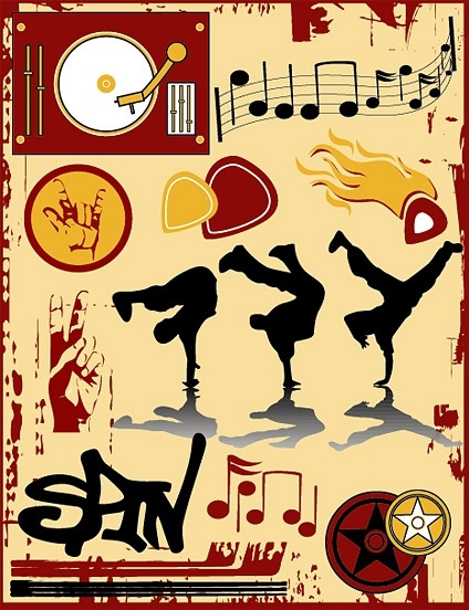 the trend of musical elements vector