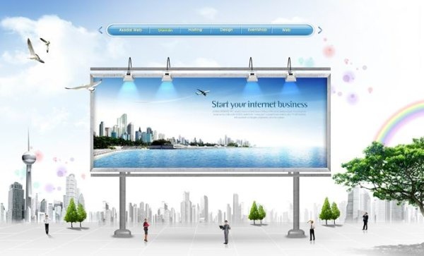 the urban outdoor display ad template stratified