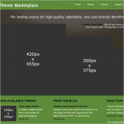 Theme Marketplace Template