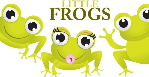 Three little frogs
