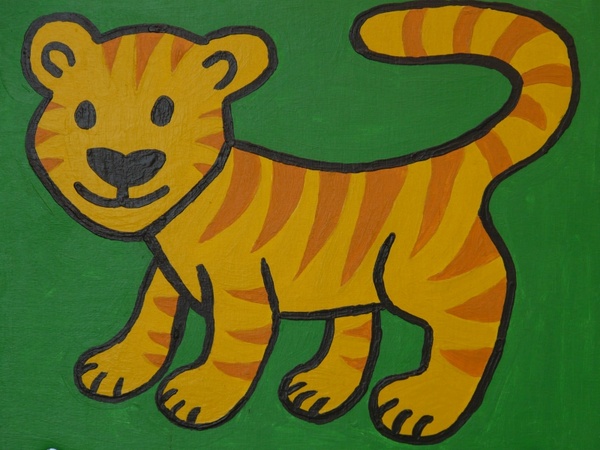 tiger cartoon character drawing
