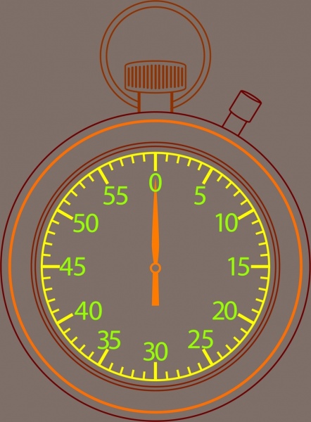 timekeeper outline colored closeup style