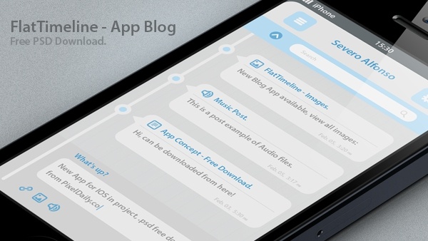 Download Timeline Iphone App Mockup Free Psd In Photoshop Psd Psd File Format Format For Free Download 5 20mb