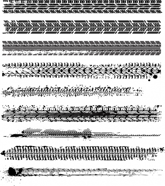 border design elements tire mark sketch grunge design