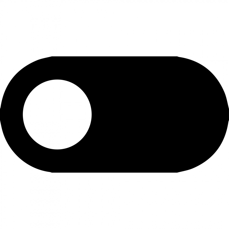 toggle off button sign icon flat black white contrast circle sketch