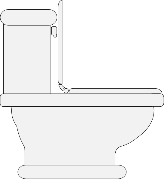 Toilet Seat Open clip art