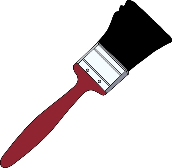 Tom Red Paintbrush clip art 