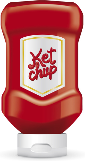 tomato ketchup creative design vector