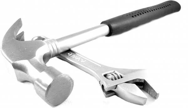 tools hammer spanner