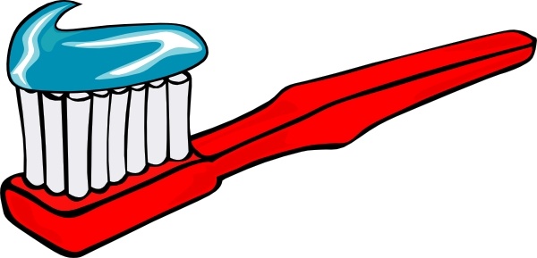 Toothbrush With Toothpaste clip art