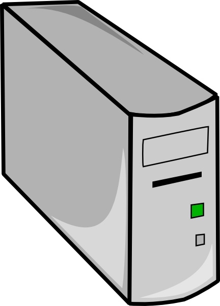 Tower Desktop Pc clip art