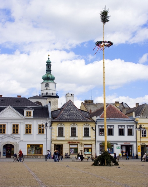 town square in may