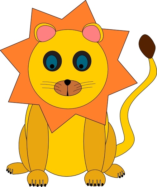 Toy Lion clip art 