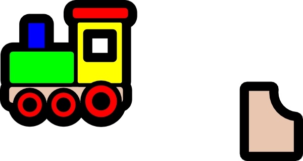 Toy Train Icon clip art