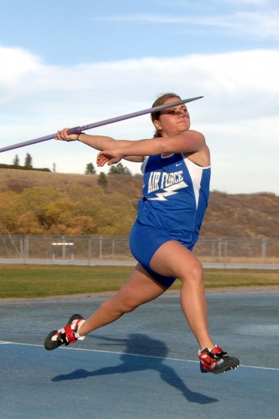 track and field javelin woman 