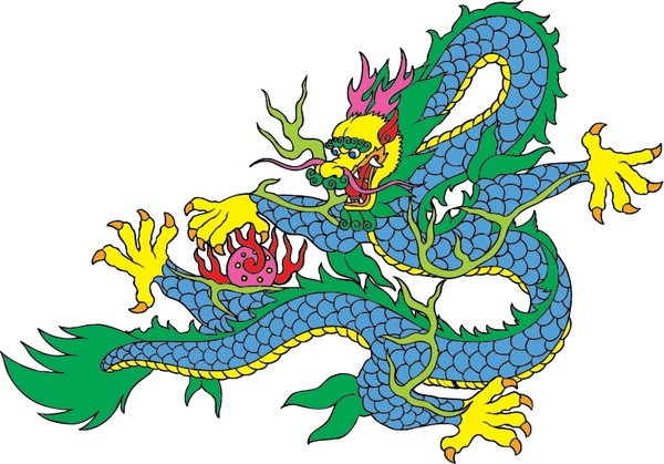 traditional dragon vector