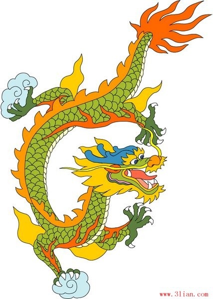 Traditional dragon vector vector Free vector in Adobe Illustrator ai ...