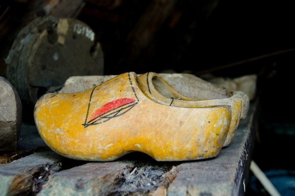 traditional dutch wooden shoes