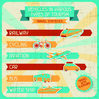 transport banners vector 