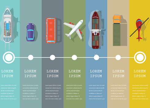 transportation business template vector design 