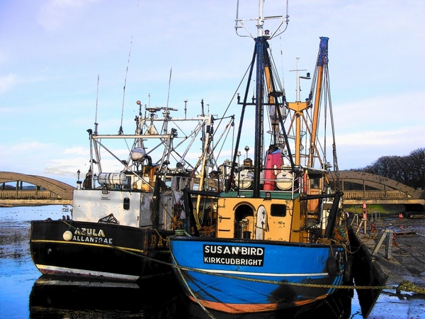 trawlers alongside 